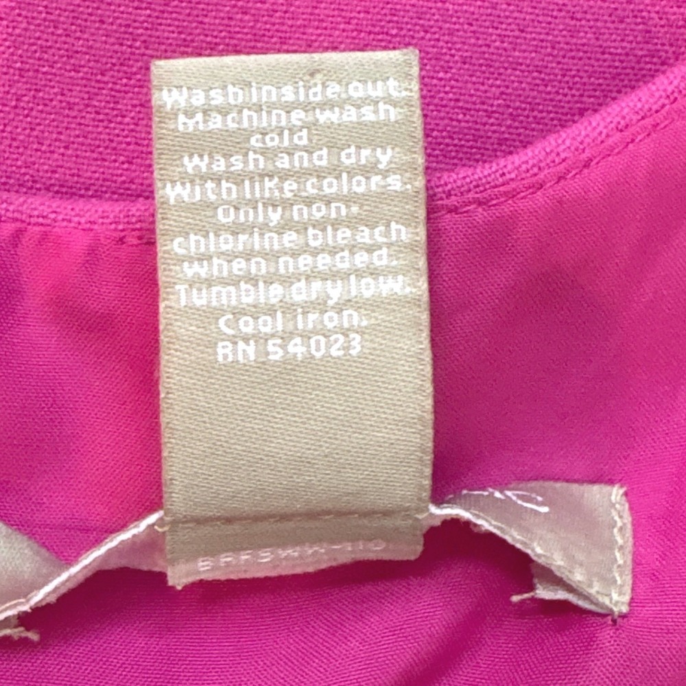 Banana Republic Magenta Pink Sheath Dress Size 0 - Picture 7 of 7